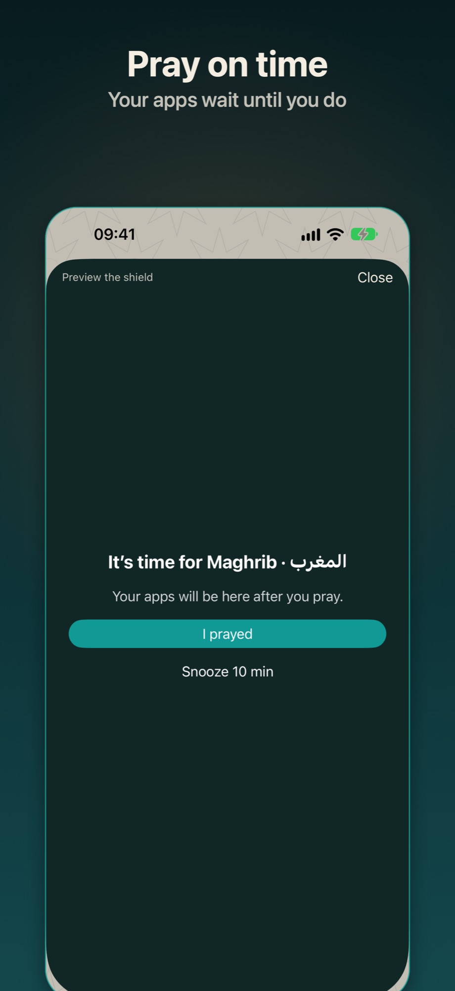 Mawqut screenshot 1 (English)
